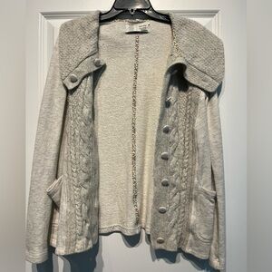 Women's Tan Cable Knit Sweater